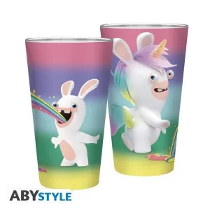 RAVING RABBIDS VASO GRANDE 400 ML RAIINBOW RABBIDS