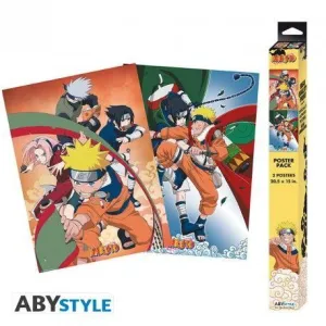 POSTER NARUTO SET DOS POSTER EQUIPO 52 X 38
