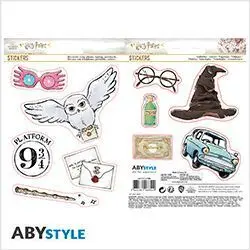 HARRY POTTER PEGATINAS 16X11CM 2 HOJAS