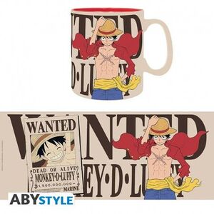 ONE PIECE TAZA 460 ML LUFFY Y WANTED