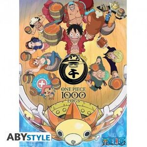 POSTER ONE PIECE 1000 LOGS CHEERS 52 X 38