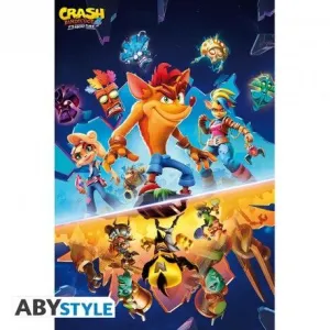 POSTER CRASH BANDICOOT YA ERA HORA 91,5 X 61 CM POSTER CRASH BANDICOOT YA ERA HORA 91,5 X 61 CM