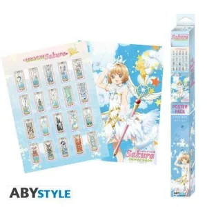 POSTER CARDCAPTOR SAKURA SET 2 CHIBI POSTERS ARTWORKS (52X38)