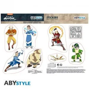 AVATAR LA LEYENDA DE AANG PEGATINAS 16X11CM 2 HOJAS