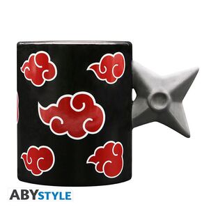 NARUTO SHIPPUDEN TAZA 3D ASA SHURIKEN AKATSUKI