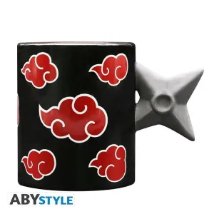 NARUTO SHIPPUDEN TAZA 3D ASA SHURIKEN AKATSUKI