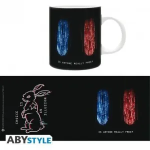 THE MATRIX TAZA PASTILLAS AZULES Y ROJAS