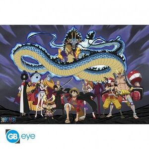 POSTER ONE PIECE 91,5 X 61 CM LA TRIPULACION CONTRA KAIDO