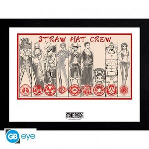 ONE PIECE LAMINA ENMARCADA STRAW HAT CREW