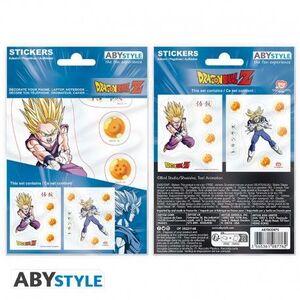 DRAGON BALL PEGATINAS 16X11 CM GOHAN & TRUNKS