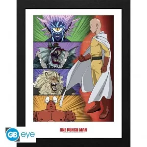 ONE PUNCH MAN LÁMINA ENMARCADA RANKING DE VILLANOS