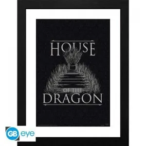 LA CASA DEL DRAGON (JUEGO DE TRONOS) LAMINA ENMARCADA TRONO DE HIERRO