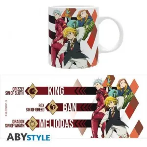 THE SEVEN DEADLY SINS TAZA 320 ML MELIODAS,BAN Y KING