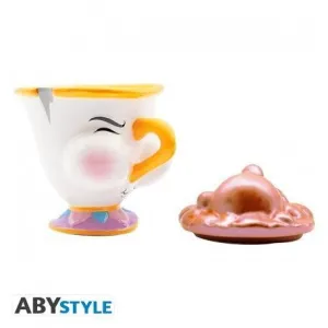 LA BELLA Y LA BESTIA DISNEY TAZA 3D CHIP CON BURBUJAS