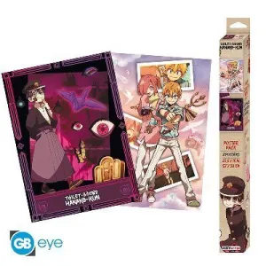 POSTER CHIBI SET 2 HANAKO-KUN EL FANTASMA EN EL LAVABO 52 X 38
