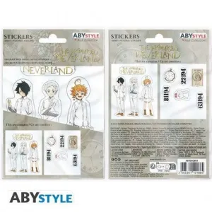 THE PROMISED NEVERLAND PEGATINAS 16X11 CM HUERFANOS