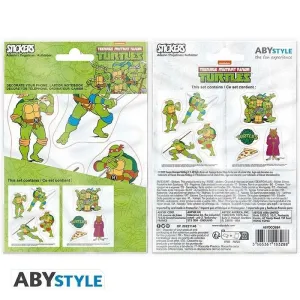 TORTUGAS NINJAS PEGATINAS 16X11 CM TURTLES & SPLINTER