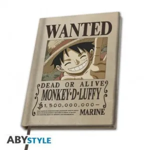 ONE PIECE CUADERNO A5 SE BUSCA A MONKEY.D.LUFFY
