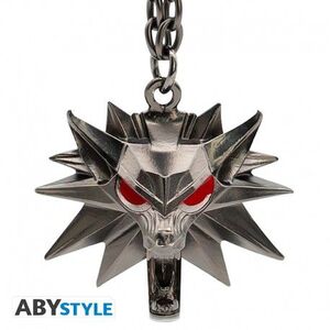 THE WITCHER LLAVERO 3D LOBO EMBLEMA ESCUELA