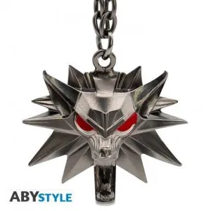 THE WITCHER LLAVERO 3D LOBO EMBLEMA ESCUELA