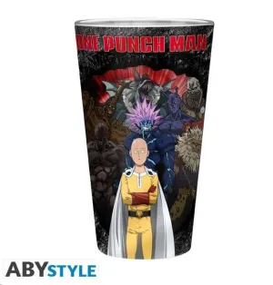 ONE PUNCH MAN VASO GRANDE 400 ML UNO CONTRA TODOS