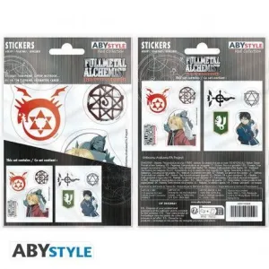 FULLMETAL ALCHEMIST PEGATINAS 16X11 CM ALQUIMISTAS