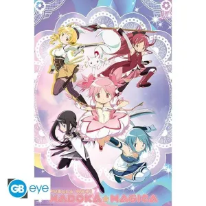 POSTER PUELLA MAGI MADOKA MAGICA MAXI GRUPO 61 X 91 CM POSTER PUELLA MAGI MADOKA MAGICA MAXI GRUPO 61 X 91 CM