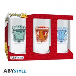 POKEMON JUEGO DE 3 VASOS