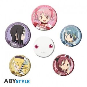 PUELLA MAGI MADOKA MAGICA PACK DE CHAPAS PERSONAJES PERSONALES