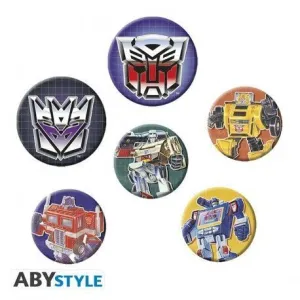 TRANSFORMERS PACK DE CHAPAS TRANSFORMERS PRIMERA GENERACION