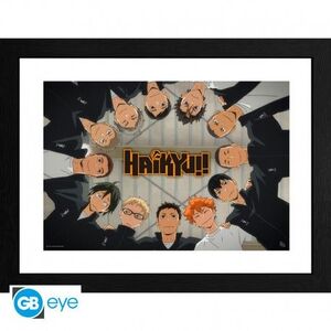 HAIKYU!! LÁMINA ENMARCADA PELEA KARASUNO (30X40)