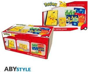 POKEMON PACK CUADERNO A5 + TAZA 320ML + POSTALES DE PIKACHU