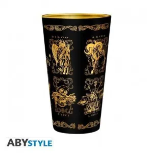 SAINT SEIYA CABALLEROS DEL ZODIACO VASO GRANDE 400 ML PAÑOS DORADOS