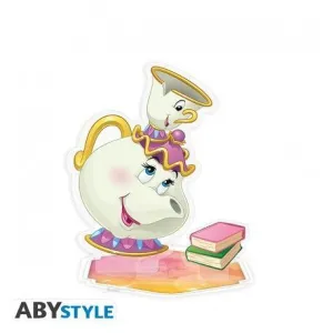 DISNEY FIGURA ACRYL® LA BELLA Y LA BESTIA 8,5 CM SRA.POTTS & CHIP