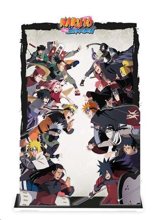 NARUTO SHIPPUDEN ACRYL® DIORAMA PELEA GRUPAL