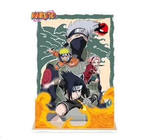 NARUTO FIGURA ACRYL DIORAMA EQUIPO 7