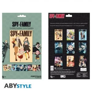 SPY X FAMILY PORTAFOLIO DE 9 CARTELES DE PERSONAJES 21X29,7