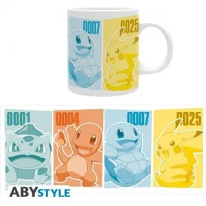 POKEMON TAZA 320 ML PIKACHU Y KANTO STARTERS