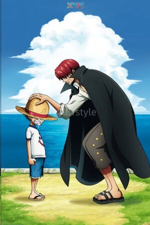 POSTERS ONE PIECE SHANKS Y LUFFY