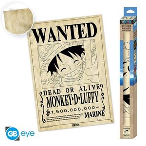 ONE PIECE POSTER EN PERGAMINO SE BUSCA A LUFFY