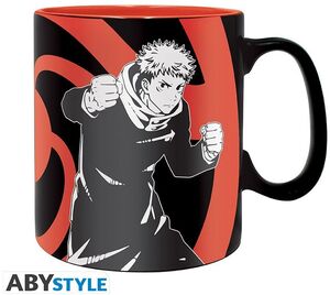 JUJUTSU KAISEN TAZA 460 ML GRUPO BLANCO Y NEGRO