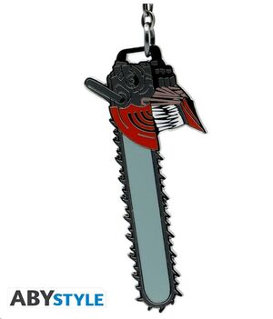 CHAINSAW MAN LLAVERO CABEZA DE HOMBRE MOTOSIERRA