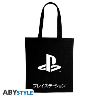 PLAYSTATION BOLSA DE TELA BLACK KATAKANA