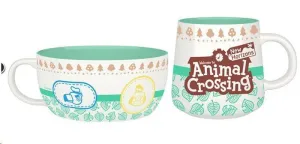 ANIMAL CROSSING PERSONAJES JUEGO DE DESAYUNO TAZA Y TAZÓN