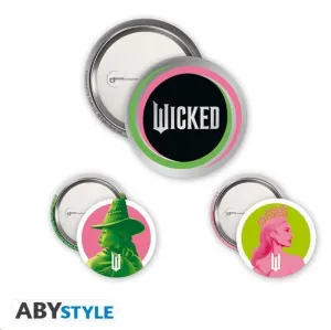 WICKED PAQUETE DE CHAPAS ELPHABA Y GLINDA