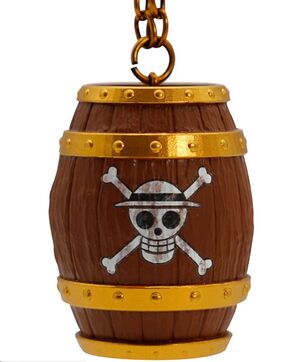 ONE PIECE LLAVERO BARIL 3D