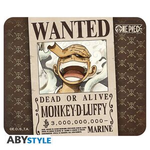 ONE PIECE ALFOMBRILLA DE RATÓN FLEXIBLE WANTED DEAD OR ALIVE M D LUFFY