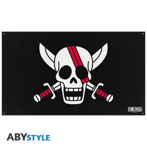 ONE PIECE-BANDERA DE LOS PIRATAS DEL PELO ROJO 70X120
