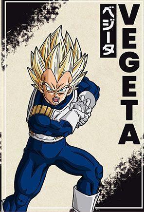 DRAGON BALL - IMÁN ESTANDAR - DBZ/ VEGETA