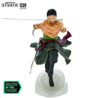 ONE PIECE ESTATUA ZORO BRILLA EN LA OSCURIDAD 18 CM